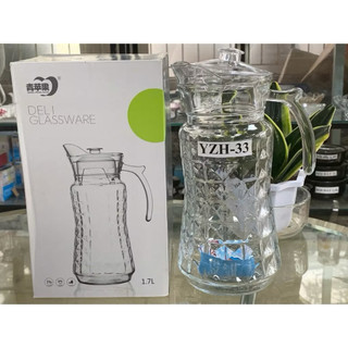 Bình đựng nước thủy tinh 1,7L Deli cao cấp chịu nhiệt tốt
