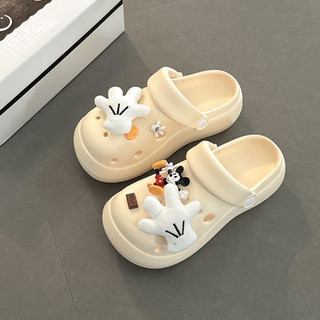 DÉP SỤC MICKEY KÈM CHARM ĐẾ 4CM BẢN CÓ QUAI