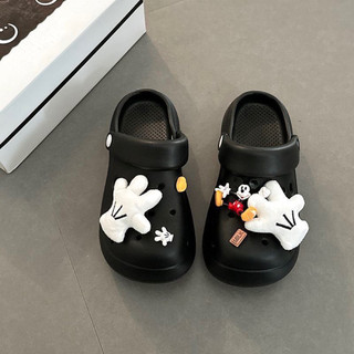 DÉP SỤC MICKEY KÈM CHARM ĐẾ 4CM BẢN CÓ QUAI