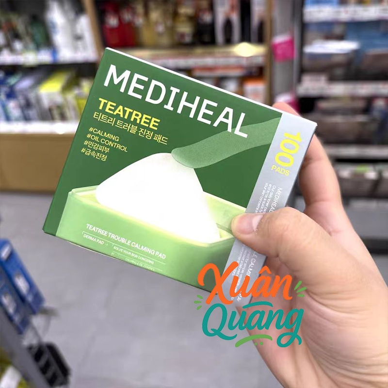 Hộp 100 miếng toner pad Mediheal Làm Dịu, MEDIHEAL Toner Pad Cân bằng/Săn chắc/ Cấp Ẩm/ Sáng Da/Tẩy Tế Bào
