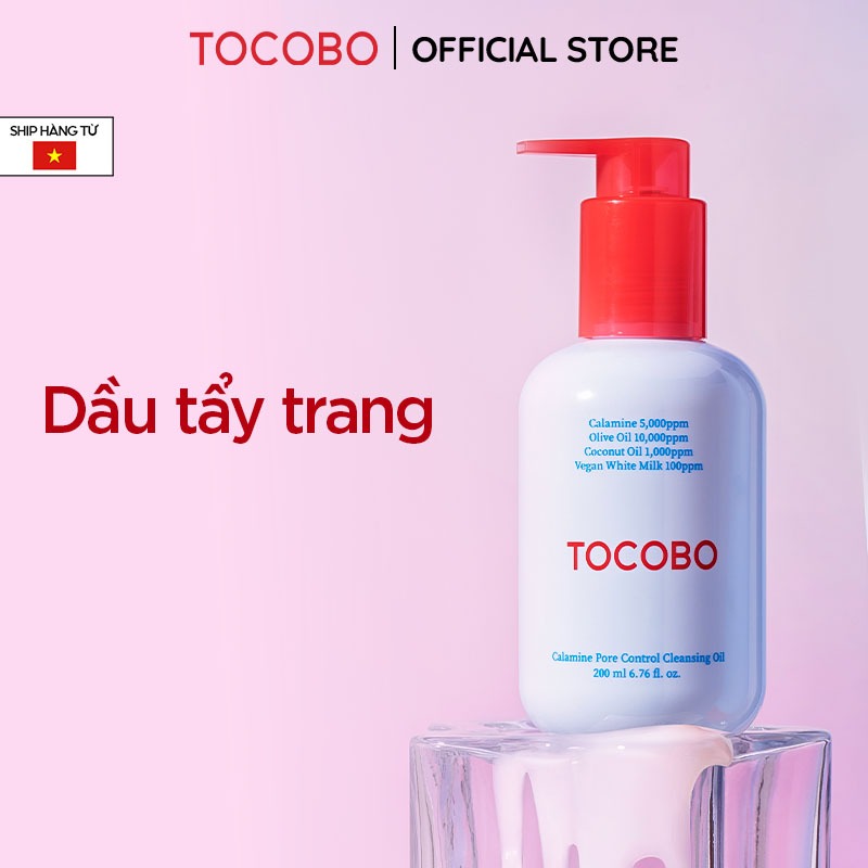 Dầu tẩy trang sạch sâu, dịu nhẹ Tocobo Calamine Pore Control Cleansing Oil 200ml