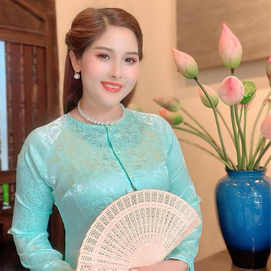 B.A47 - BỘ  ÁO BÀ BA GẤM QUẦN SATIN  ( QUẦN ĐEN )