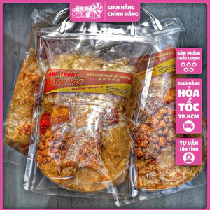 Bánh tráng tóp mỡ big size 500gr siêu ngon Ăn Vặt Su Xoắn