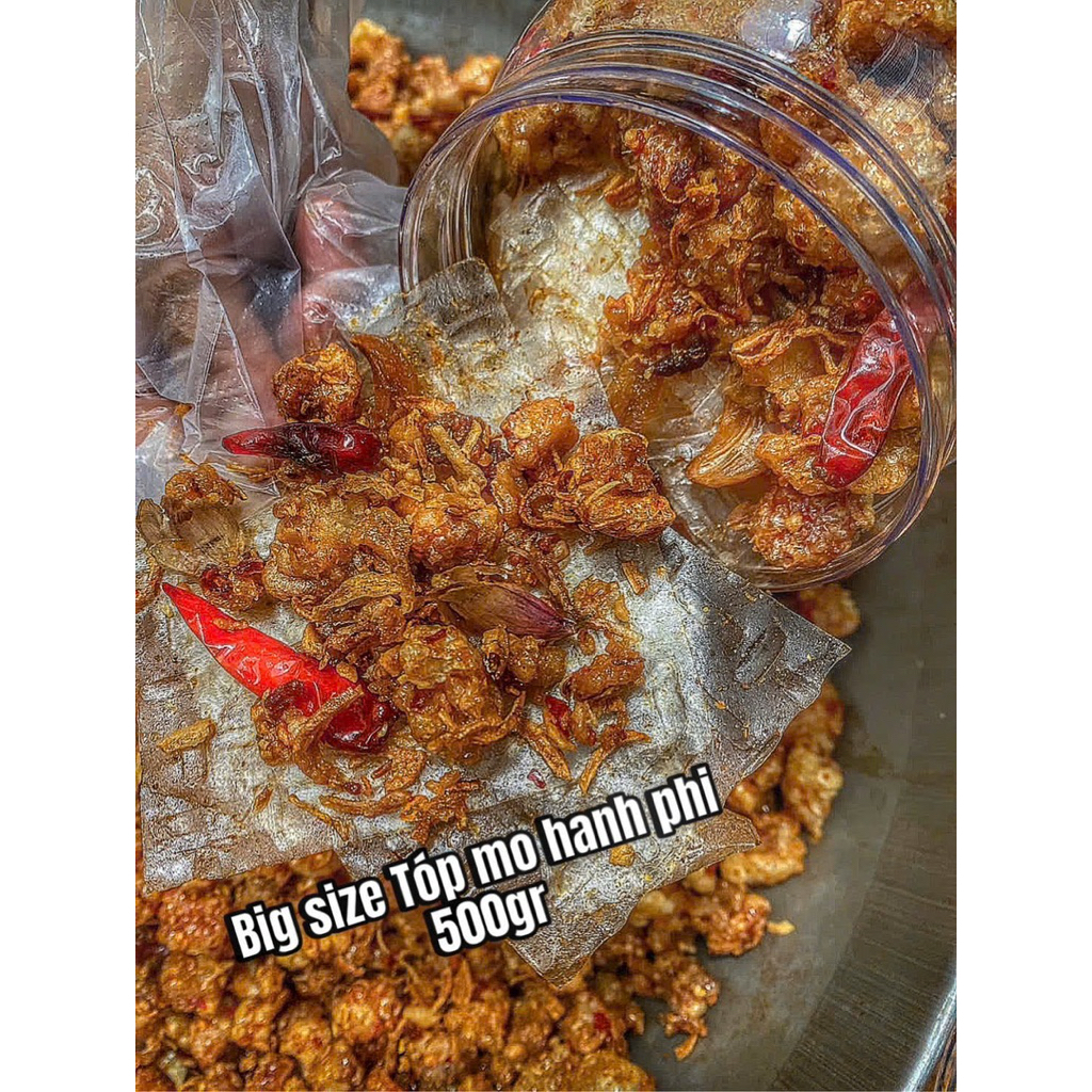 Bánh tráng tóp mỡ big size 500gr siêu ngon Ăn Vặt Su Xoắn