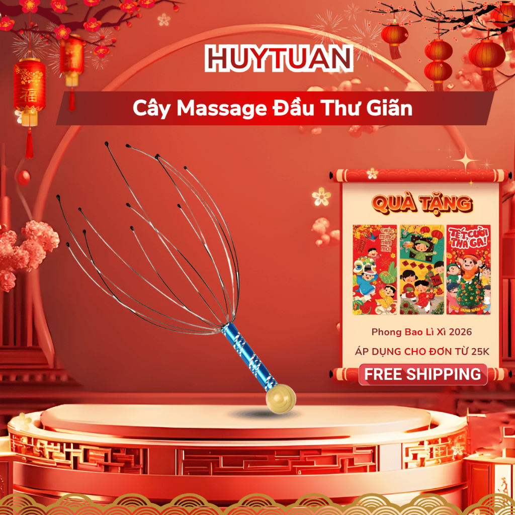 Massage đầu cây mát xa đầu thư giãn thông minh (MSD01)