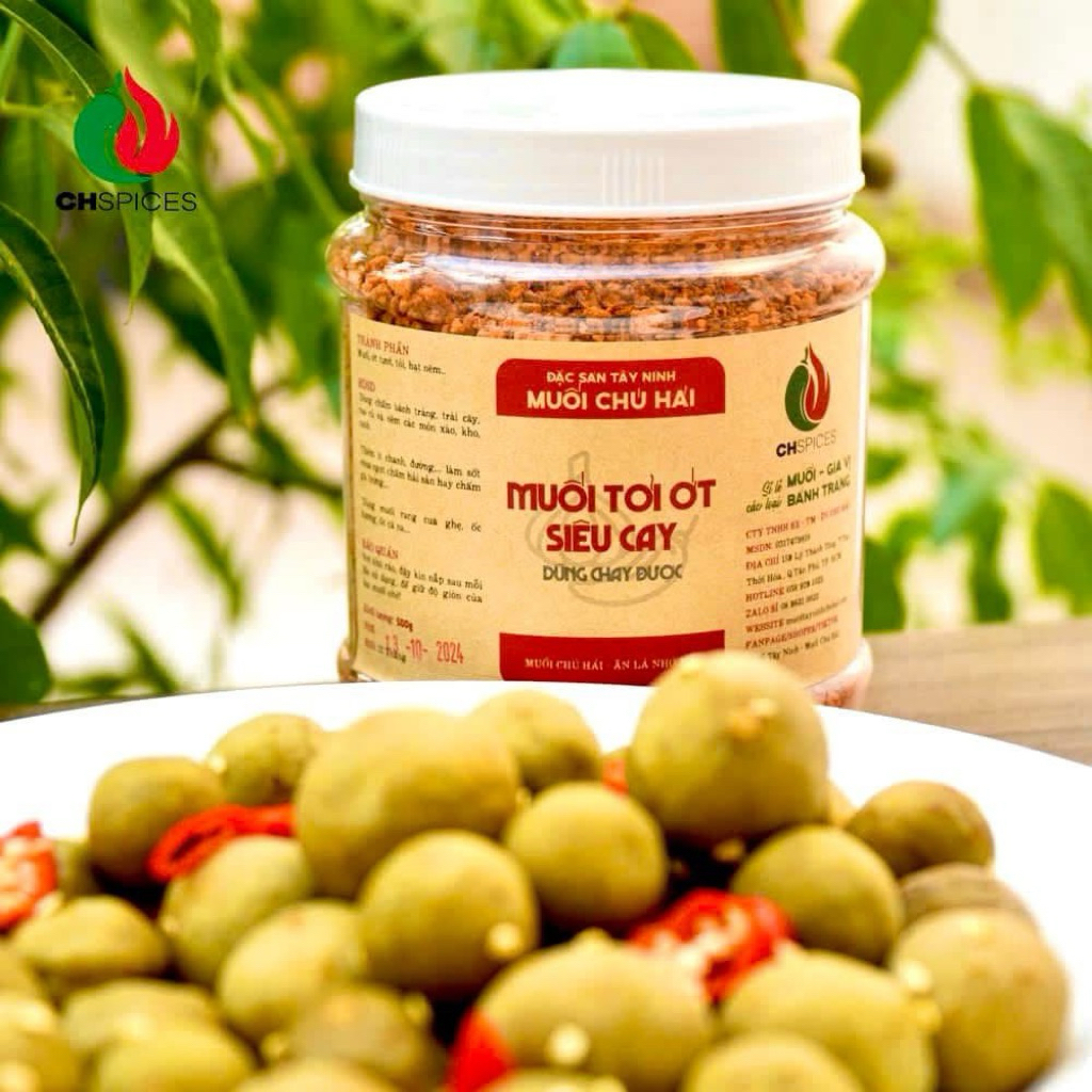 Muối tỏi ớt siêu cay Chú Hải siêu ngon 500gr Ăn Vặt Su Xoắn