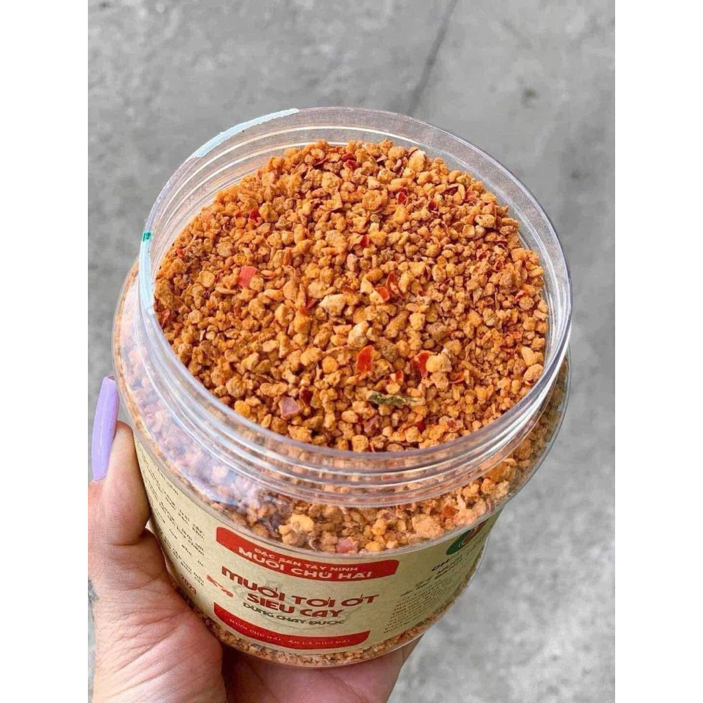 Muối tỏi ớt siêu cay Chú Hải siêu ngon 500gr Ăn Vặt Su Xoắn