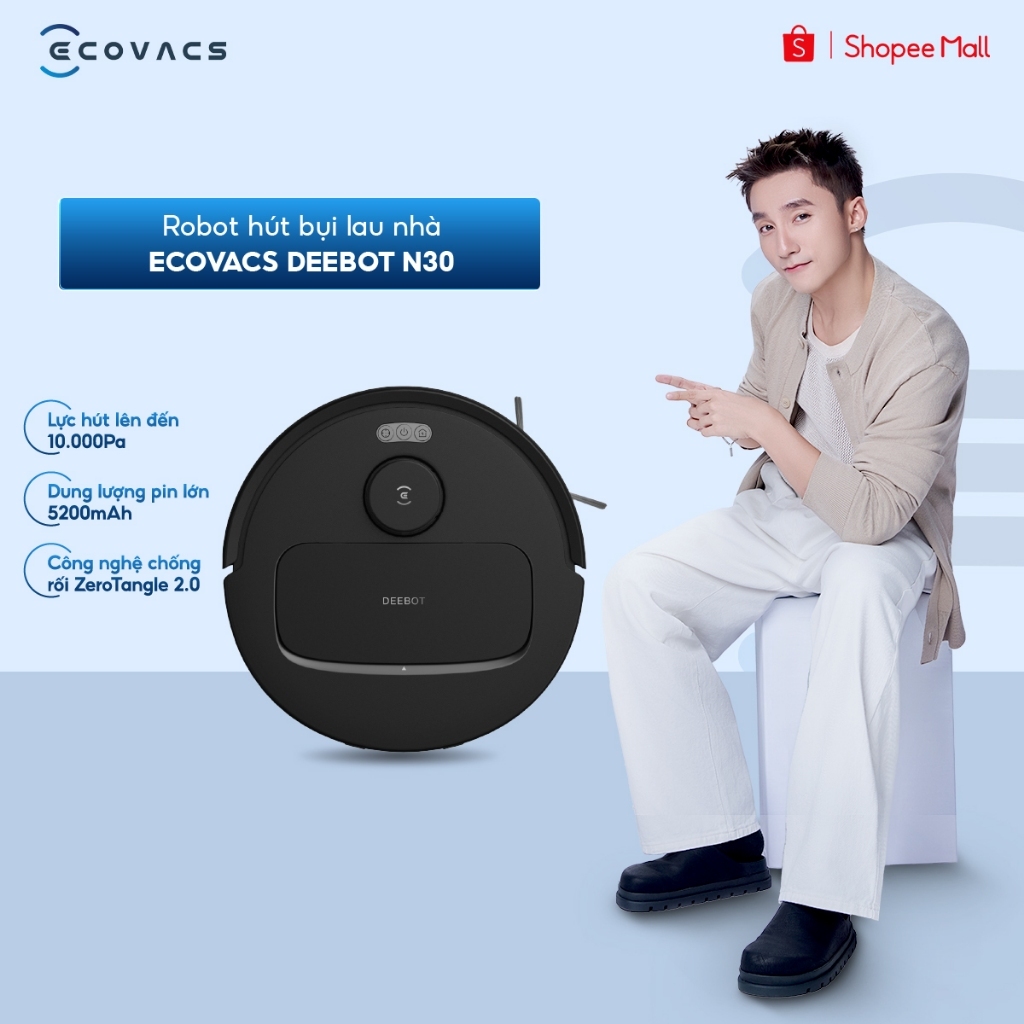 Robot hút bụi lau nhà Ecovacs Deebot N30
