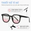 Mắt kính má hồng nữ nam giả cận râm mát thời trang phong cách Ulzzang Hottrend chống tia UV bảo vệ mắt 091