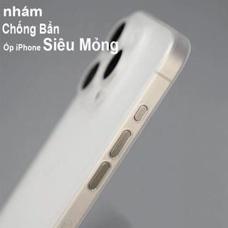 Ốp Lưng iPhone Nhám Mờ Chống Bám Vân Tay Chống Bẩn Chống Ố Silicon Bảo Vệ Camera Cho iPhone 16/15/14/13/12/11 PK039