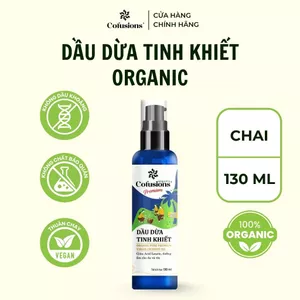 Dầu dừa tinh khiết mỹ phẩm ORGANIC Cofusions - Chai 130ml - Coconut Oil