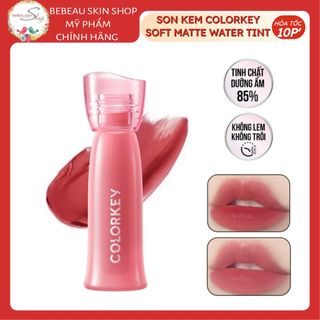 Son Kem COLORKEY Watery Tint Phiên Bản Nâng Cấp  Lâu Trôi, Không Dính, Siêu Mịn Môi 2.5g - Bebeau