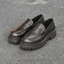 |Full Brown| THE LEMANS CHUNKY PENNY LOAFER CK06.3 - Đế tăng cao 4cm Full cao su nguyên khối Da bò nguyên tấm BH 24T