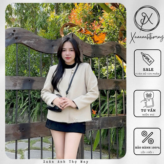 Áo dạ 2 khuyết dáng ngắn (59cm) - Xuananhthomay