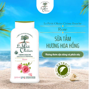Sữa Tắm Thiên Nhiên Le Petit Olivier Nước Hoa Pháp Hương Hoa Hồng Làm Dịu Da, Dưỡng Ẩm Sâu Thơm Lâu
