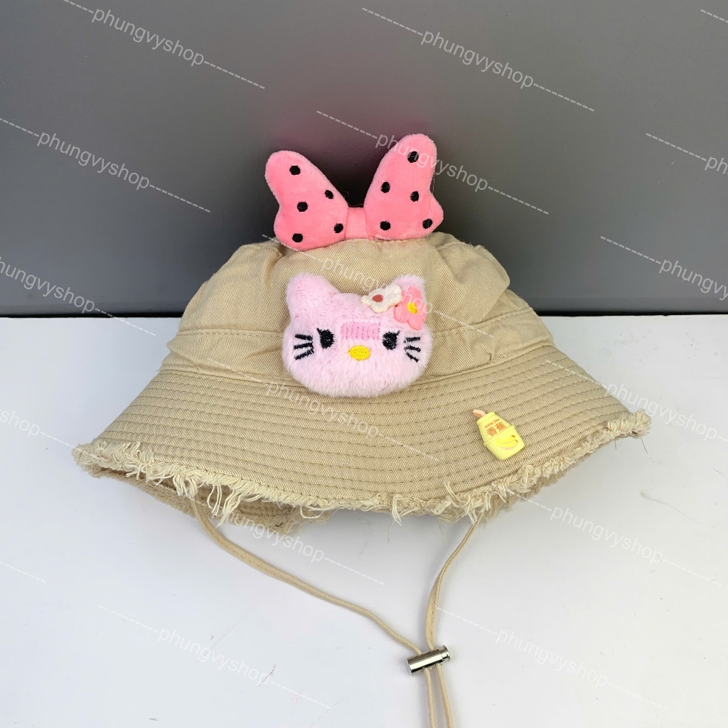 Bé 2-4Tuổi, Mũ nón bucket tai bèo vành trẻ em trai gái phungvyshop- / Bo TRUNG TUA NƠ KIT  /