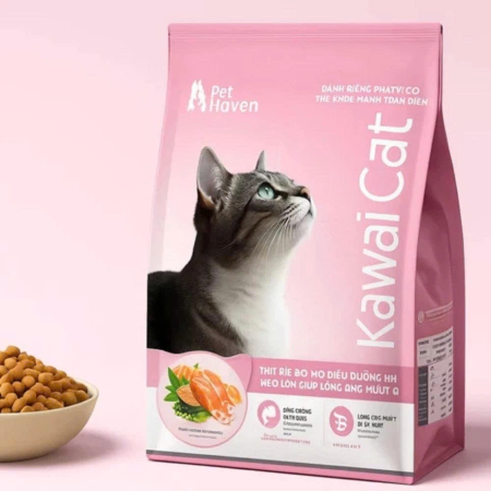 Hạt cho mèo Kawaii Cat 5kg hỗ trợ tiêu hóa khỏe mạnh, giảm mùi hôi chất thải