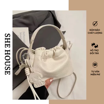 Women's PU Leather Underarm Bag – Beige
