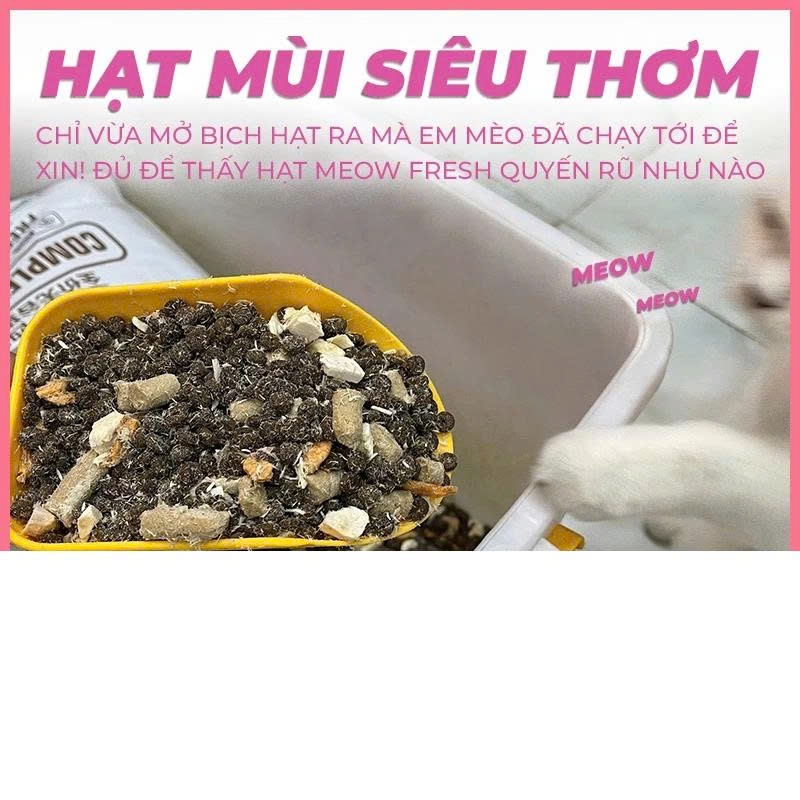 Hạt cho mèo Meow Fresh By Modko siêu topping dành cho mèo mọi lứa tuổi gói 5kg