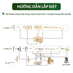 [CHỐNG MỐC] Giá Gỗ Treo Quần Áo, Kệ Gỗ Kèm Kệ Để Giày Dép Decor, Kệ Treo Đồ Trang Trí Phòng Ngủ Phòng Khách TV-K002 — ảnh 8