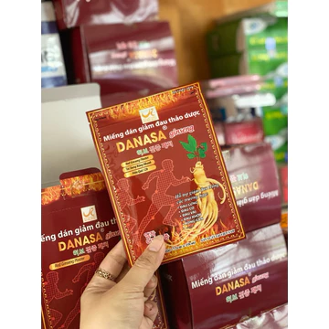 Hộp 100 miếng Dán giảm đau Sâm Thảo Dược DANASA - Cao dán VIP hỗ trợ đau nhức