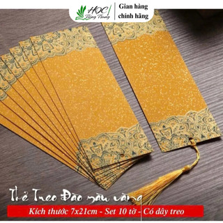 Sét 10 giấy xuyến nhũ luyện viết thư pháp treo trang trí