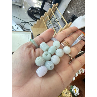 Tổng hợp chram ngọc phỉ thuý tuyp A lu thống , hoa xuyên tâm , làm mặt dây hoặc treo mix chuỗi không giao kèm kiểm định