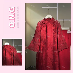Áo dài THIẾT YÊN, 4 tà đính cúc tàu vỏ sò (XS-5XL)