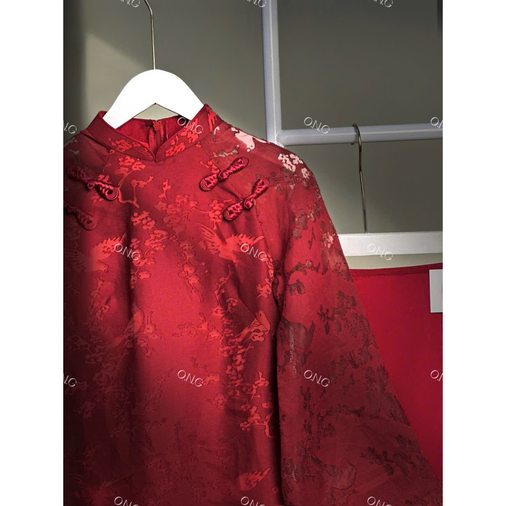 [ẢNH THẬT SHOP CHỤP]Áo dài THIẾT YÊN, 4 tà đính cúc tàu vỏ sò (XS-5XL)