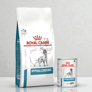 [2kg] Thức ăn hạt Pate Royal Canin Hypoallergenic và Pate Hỗ trợ chó dị ứng