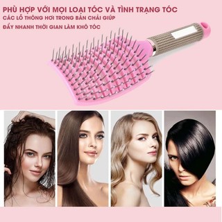 Lược Chải Tóc Chống Rối, Lược Chải Tóc Ướt Không Đau, Massage Da Đầu Giảm Rụng Tóc, Gỡ Rối Tóc Xơ