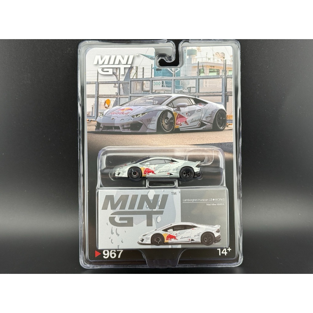 MiniGT CARD - Lamborghini Huracan LB Works 967 Red Bull Racing ...