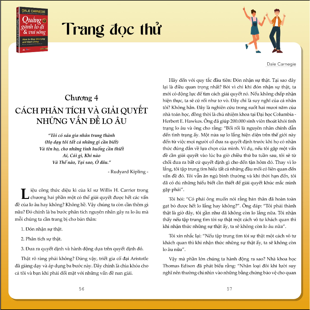 Sách - Quẳng Gánh Lo Đi & Vui Sống - Bìa Đỏ