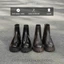 Giày Chunky Lemans Zip Boots màu Đen + Nâu ZB02.1 Da bò nguyên tấm - Đế cao su đúc cao 4cm - BH 24 tháng