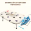 Bàn để ủi quần áo chống bỏng gấp gọn tiện lợi cho gia đình, Bàn là ủi đồ mini gấp gọn có đệm tay