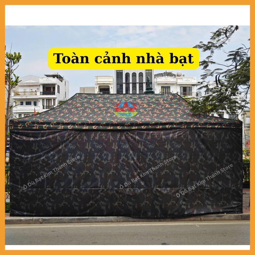 Nhà Bạt Rằn Ri Dã Chiến Có Cửa Kéo Khoá Ra Vào Rèm Che Kín 4 Mặt