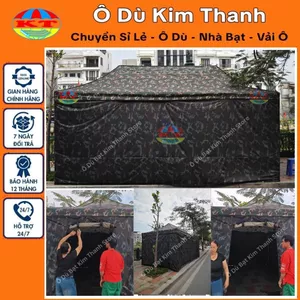 Nhà Bạt Rằn Ri Dã Chiến Có Cửa Kéo Khoá Ra Vào Rèm Che Kín 4 Mặt