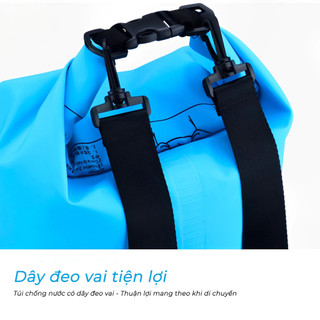 Túi Chống Nước PVC 3 Lớp XESD 5L/10L – Túi Đi Biển, Đi Mưa, Chống Thấm Đồ Cá Nhân Hiệu Quả