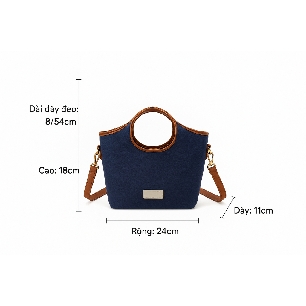 XBREAK - Túi Khoá Từ Denim Nữ Đa Năng - Đeo Vai, Xách Tay, Đeo Chéo - Chất Vải Cao Cấp Tặng Kèm  Charm Xinh