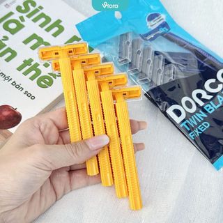Set 5 Dao Cạo Râu DORCO 2 Lưỡi Sắc Dễ Cạo Sạch, Thoải Mái - VIORA SHOP (Bịch 5 Cây)
