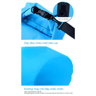 Túi Chống Nước PVC 3 Lớp XESD 5L/10L – Túi Đi Biển, Đi Mưa, Chống Thấm Đồ Cá Nhân Hiệu Quả