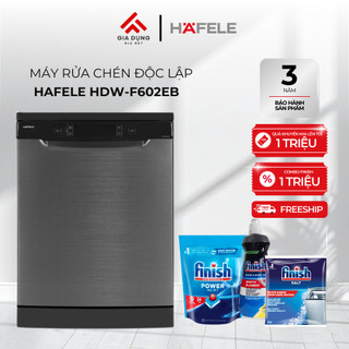 Máy Rửa Chén Độc Lập Hafele HDW-F602EB (538.21.360) - 3-4 bữa ăn Việt (14 bộ Châu Âu) - Bảo hành 36 tháng