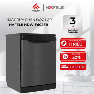 Máy Rửa Chén Độc Lập Hafele HDW-F602EB (538.21.360) - 3-4 bữa ăn Việt (14 bộ Châu Âu) - Bảo hành 36 tháng