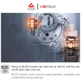 Máy Rửa Chén Độc Lập Hafele HDW-F6012S (535.29.671) - 3-4 bữa ăn Việt (15 bộ Châu Âu) - Bảo hành 36 tháng