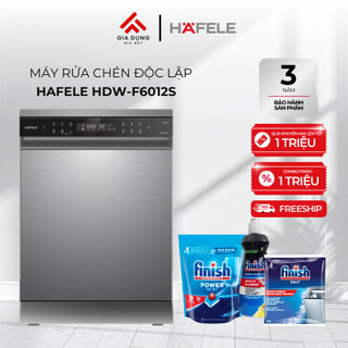 Máy Rửa Chén Độc Lập Hafele HDW-F6012S (535.29.671) - 3-4 bữa ăn Việt (15 bộ Châu Âu) - Bảo hành 36 tháng