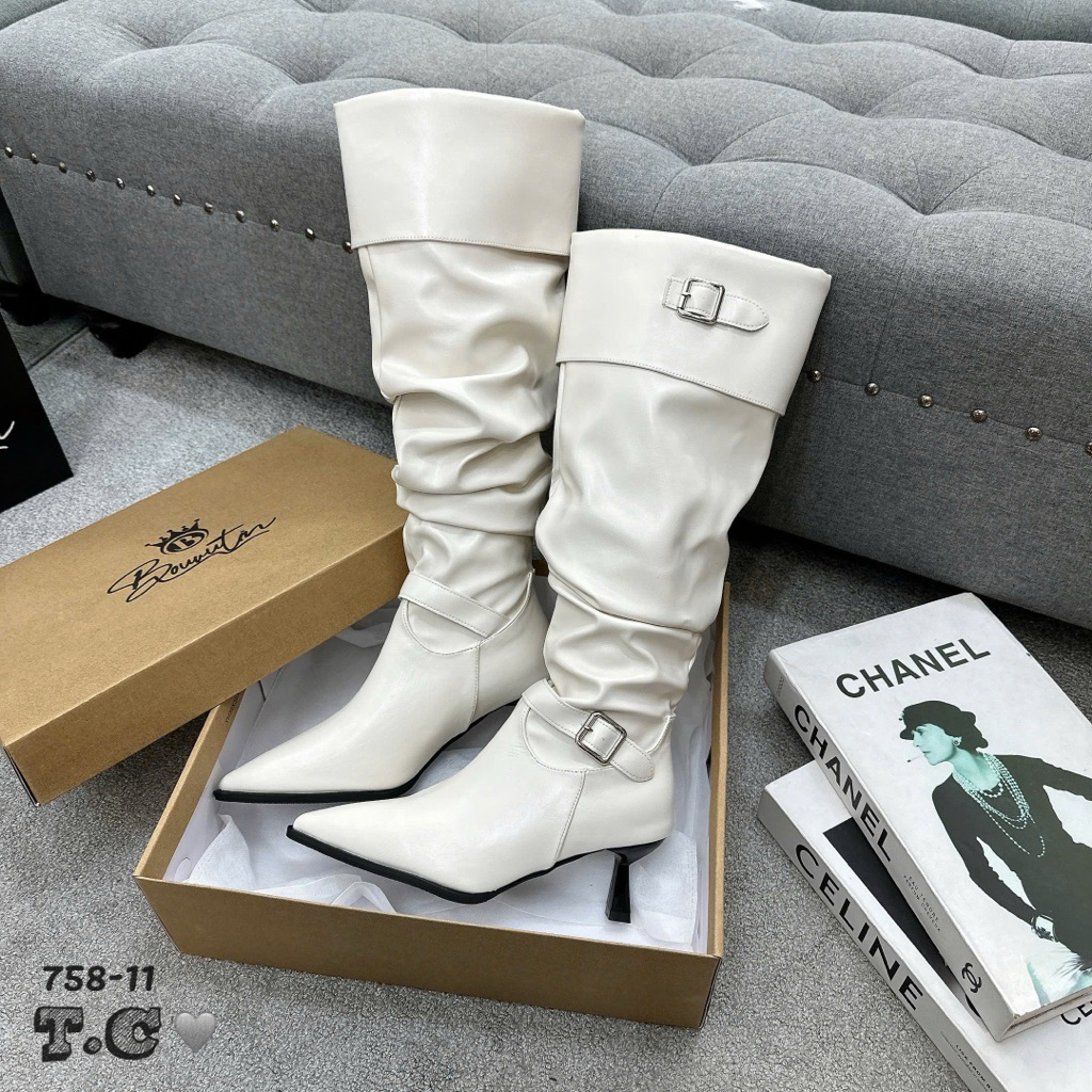 🌸🌸  , Boot đùi nhọn 2 đai