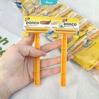 (CÓ TÁCH LẺ) Combo 12 Cây Cạo Râu Dorco TD709N – Dao Cạo Râu, Cạo Lông 2 Lưỡi Sắc Bén – VIORA SHOP