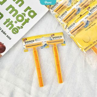 (CÓ TÁCH LẺ) Combo 12 Cây Cạo Râu Dorco TD709N – Dao Cạo Râu, Cạo Lông 2 Lưỡi Sắc Bén – VIORA SHOP