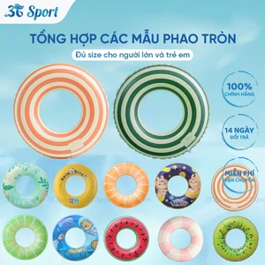 Tổng hợp mẫu phao bơi tròn họa tiết đáng yêu chất liệu PVC dày dặn đủ size dành cho bé & người lớn