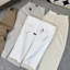YURI JEANS -( Mã43)Quần Jean Nữ Ống Suông Màu trắng be nâu May viền Túi Cuốn Mã43